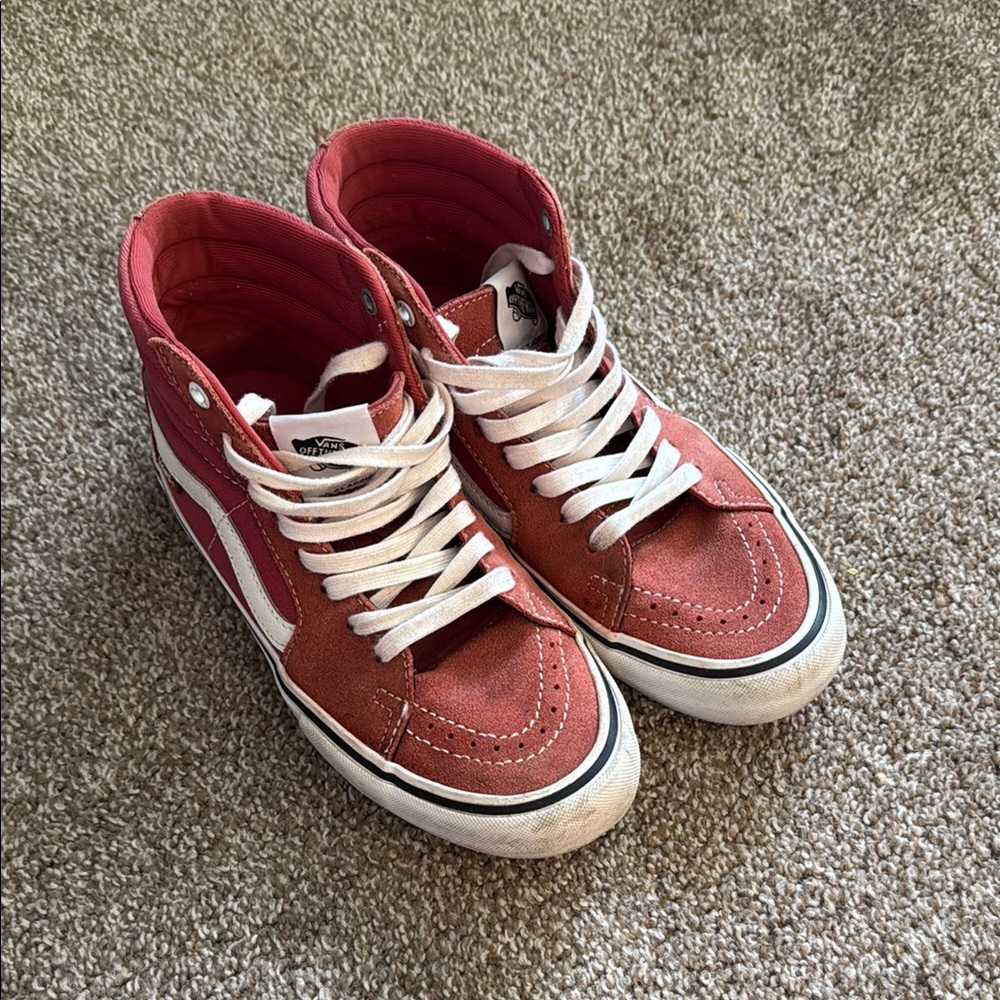 Canyon Red High-Top Sneakers